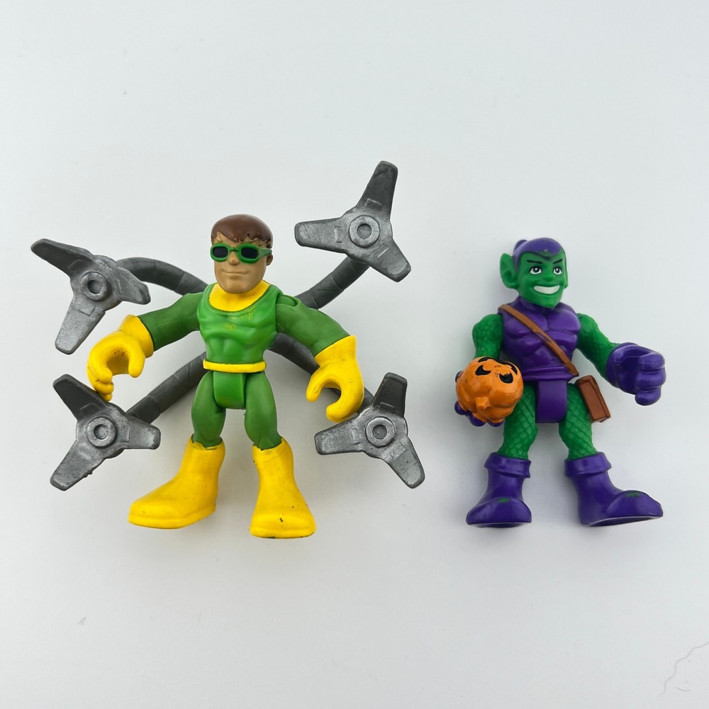 Playskool Marvel Hasbro Doc Ock Green Goblin 2010 2.5" Figure Toys Dr Oct Spider